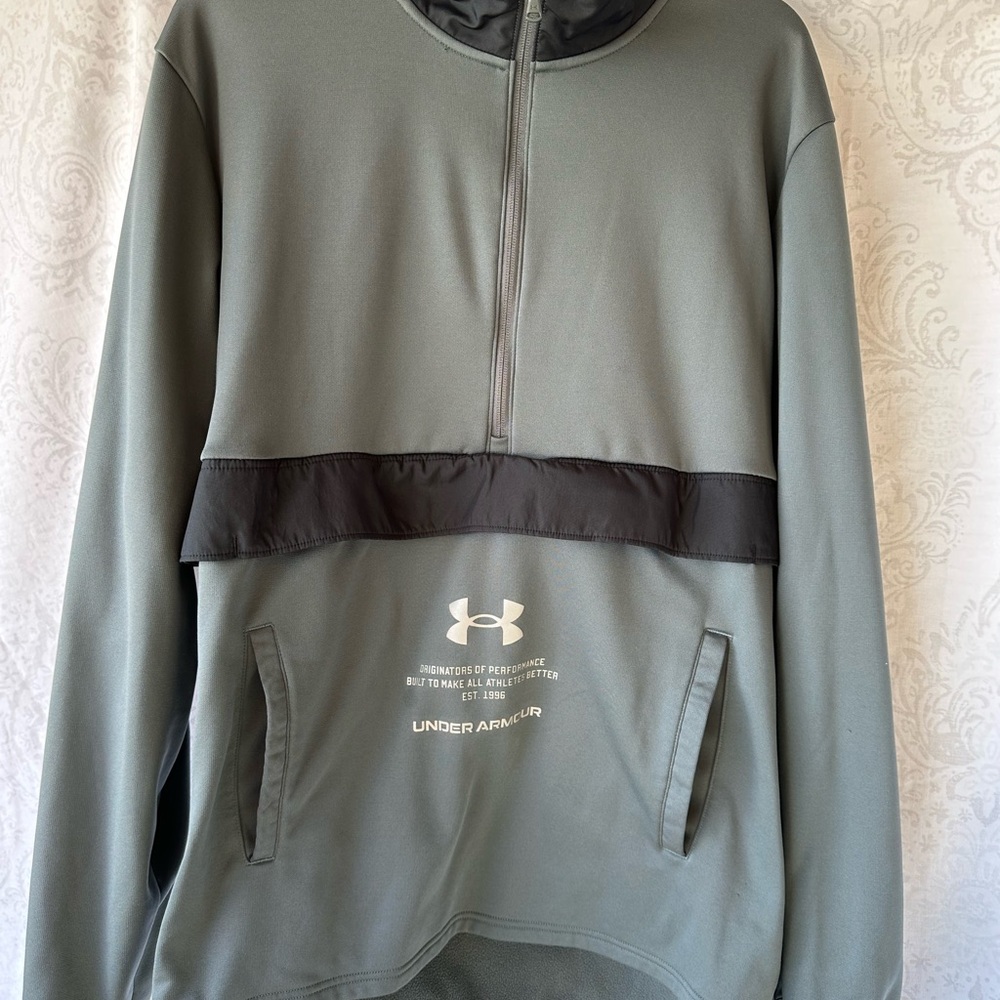 Under Armour Grey and Black Pullover